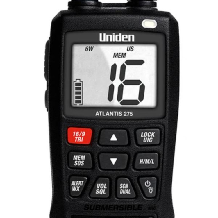 Uniden Atlantas 275 Floating Handheld Marine VHF Radio